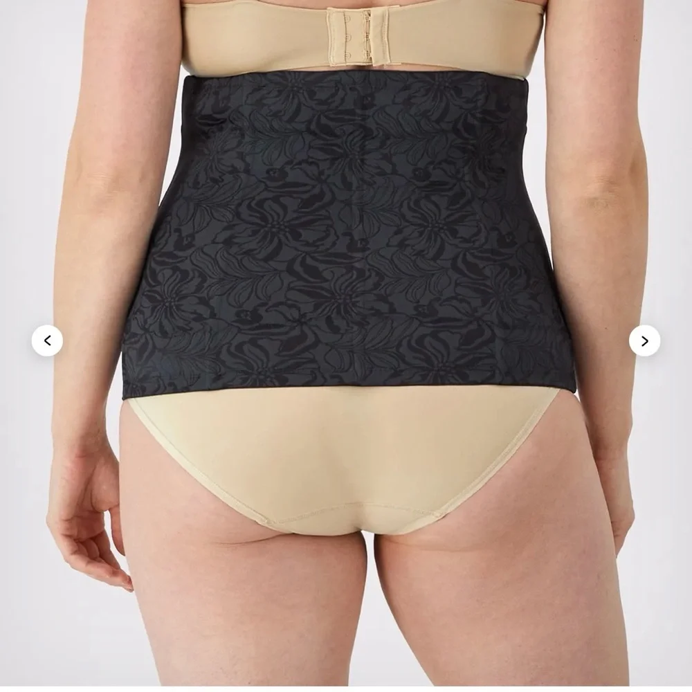 Maiden-form Large Black Tummy Solution Waist Shaper Trainer Whimsigoth